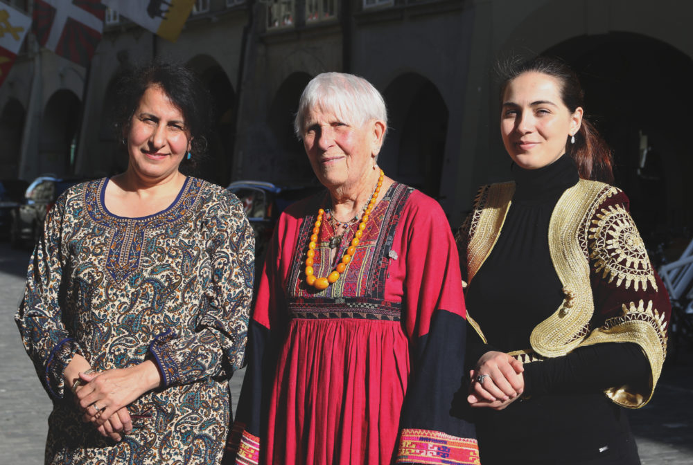 Bild: Sophia mit Parvin und Eldisa