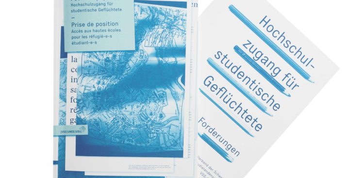 Positionspapier Hochschulzugang für studentische Geflüchtete VSS. Bild: Flavia Von Gunten